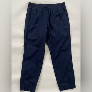 Talbots Navy Lightweight Pull-on Pants Size Medium Petite EUC